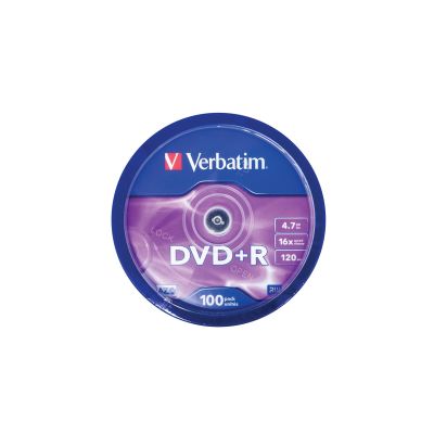 DVD Verbatim 43551 (4,7 GB; 16x; 100 Stück; Kuchen)