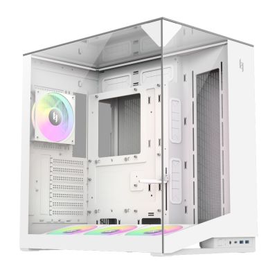2. GameMax NEX C56 VC WH Midi-Tower-Computer-Sicherheits- und Halterungssystem, Weiß