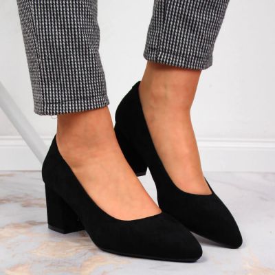 3. Sergio Leone W SK358A schwarze Pumps mit hohem Absatz 