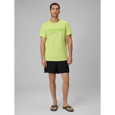 4. Herren-T-Shirt mit regulärem Aufdruck 4F 4FWSS26TTSHM3035-42S