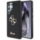 Guess Fixed Glitter Big 4G Metal Logo Hülle für Samsung Galaxy S25 Ultra schwarz
