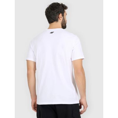 2. Herren-T-Shirt mit Aufdruck, regulär, Größe 4F 4FRAW25TTSHM3845-10S