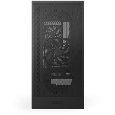6. NZXT H5 Flow MIDI-Towergehäuse mit Fenster, Schwarz
