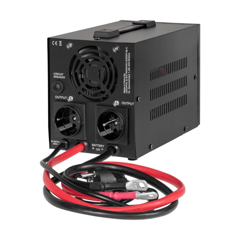 2. Rebel POWER-800-LFP4 Notstromversorgung – Sinuswellenwandler mit Ladefunktion 12 V/230 V 800 VA/500 W