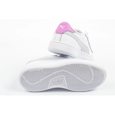 8. Puma Smash 3.0 Kinder-Sportschuhe, Sneaker, weißes Leder, modisch