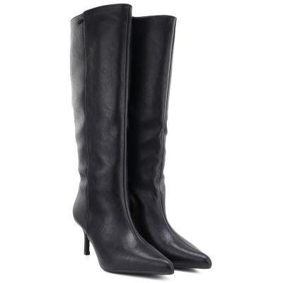 4. Damen-Lederstiefel mit hohem Absatz, gefüttert, schwarz, Big Star UU274497