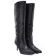 4. Damen-Lederstiefel mit hohem Absatz, gefüttert, schwarz, Big Star UU274497