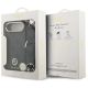 9. Guess 4G Strass Logo & Big Strap Metal Buttons MagSafe Hülle für iPhone Air - Schwarz