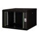 Digitus Unique 19" 7U 600x600 Wand-Netzwerkschrank, Glastür, schwarz, ungeteilt, montiert, 100 kg