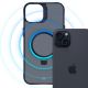 9. 3mk Smoke Case Mag&Stand Hülle für Apple iPhone 15 plus – Schwarz