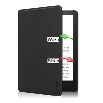 2. Tech-Protect SmartCase Hülle für Kindle Paperwhite VI / 6 / Signature Edition – Schwarz