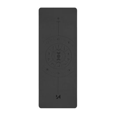 Wozinsky WNSP-NKB Yogamatte aus Naturkautschuk, 183 x 61 x 0,5 cm, schwarz