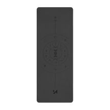 Wozinsky WNSP-NKB Yogamatte aus Naturkautschuk, 183 x 61 x 0,5 cm, schwarz