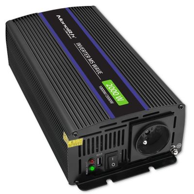 2. Qoltec Monolith 2000 MS Wave Spannungswandler | 12 V auf 230 V | 1000/2000 W | USB