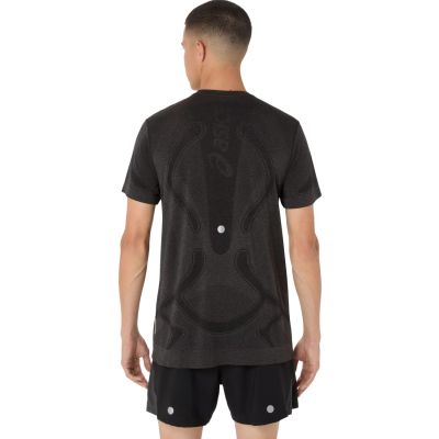 3. ASICS Road Seamless SS Top 2011D355-001 Schwarz L