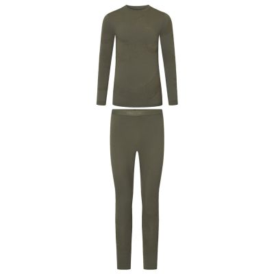 8. VIKING Gasher Man Set Merino Herrenunterwäsche Größe L khaki