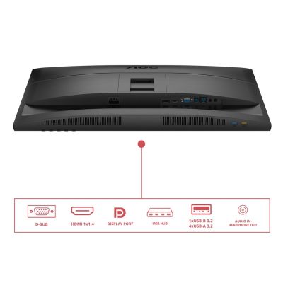 5. AOC Monitor 68,6 cm (27") 27E4U 16:9 VGA+HDMI+DP+USB IPS