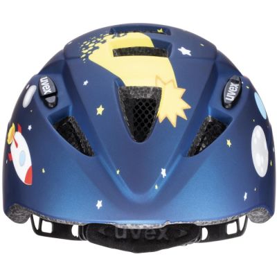 8. Uvex Kid 2 CC Dunkelblauer Raketen-Kinderfahrradhelm, Größe M 46–52 cm