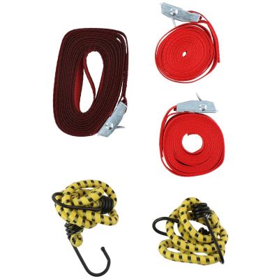 7. Transport-Spanngurt mit Spanner und Gummi, 5 Stück, Dunlop