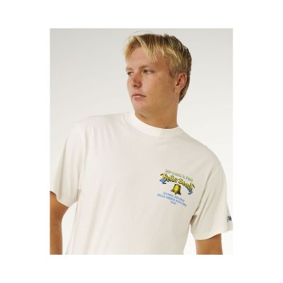 5. Herren RIP CURL Bells Pro 26 Bell Logo T-Shirt Weiß