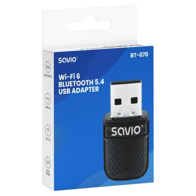 3. SAVIO USB-WLAN-BLUETOOTH-5.4-ADAPTER BT-070
