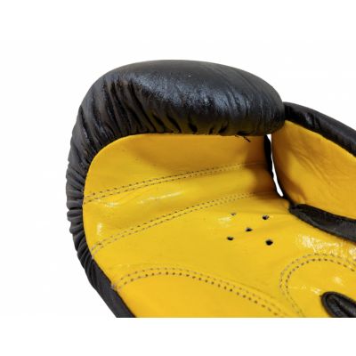 10. (W) TOP TEN FIGHT RTT-2 Boxhandschuhe 10 oz Schwarz und Gelb