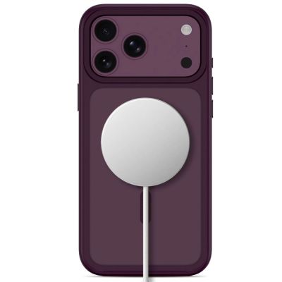 3. Tech-Protect Magmat Magsafe CC Hülle für iPhone 18 Pro Max / 17 Pro Max – Burgunderrot Matt