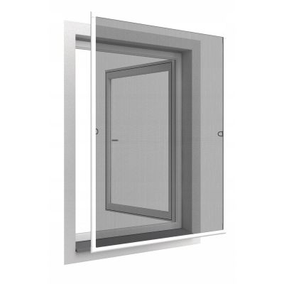 9. Moskitonetzfenster Aluminium 120x140 Weiß