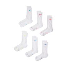 Nike Everyday Elevated Socken, 6 Paar, Weiß, HQ8021 906, Größen 38–42,5