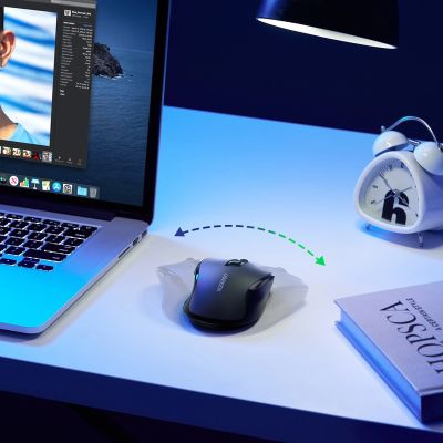 9. Ugreen MU006 Kabellose optische USB-Maus mit 2,4 GHz und 4000 DPI – Schwarz