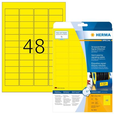 HERMA 8030 Bedruckbare Etiketten Gelb Selbstklebende Bedruckbare Etiketten