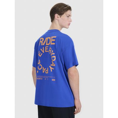 Übergroßes bedrucktes Herren-T-Shirt 4F 4FWSS25TTSHM1979-36S