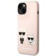 2. Karl Lagerfeld KLHMP14SSSKCI iPhone 14 6.1" Hardcase Hellrosa / Hellrosa Silikon Karl & Choupette Magsafe