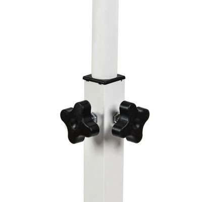 12. MACLEAN Mobiler Schreibtisch-/Laptopständer, Weiß, Höhenverstellbar 59–89 cm, max. 30 kg, MC-121 W