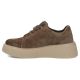 11. Braune Damen-Sneaker aus Leder mit Plateausohle, Modell Filippo DP7982