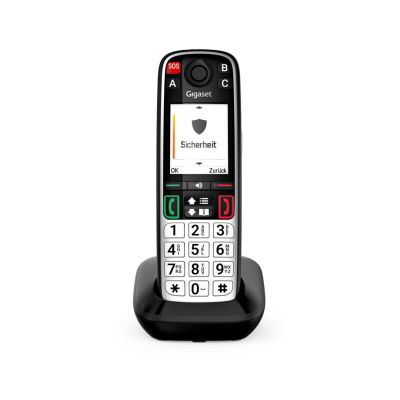 2. Gigaset EASY 500 Analog/DECT-Telefon mit Anrufernamen und -ID, Schwarz/Silber