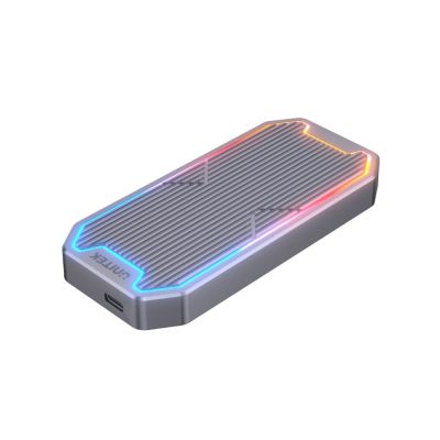 11. UNITEK USB-C M.2 SSD NVMe/SATA Gehäuse, 10 Gbit/s, RGB
