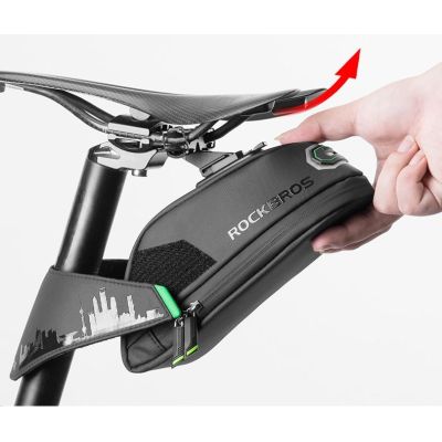 2. Rockbros Fahrradsatteltasche Schwarz C27-1
