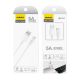 9. Dudao USB Typ C 2.1A 1m weißes Kabel (L4T 1m weiß)