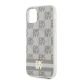 6. DKNY IML Checkered Mono Pattern & Printed Stripes MagSafe-Hülle für iPhone 11 / Xr – Beige