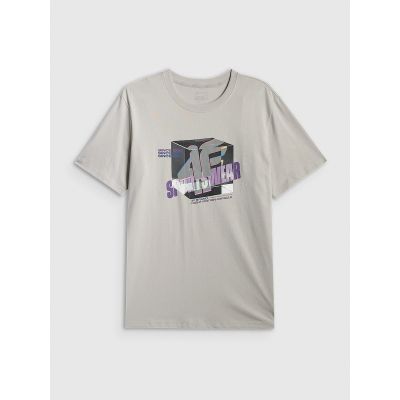 9. Herren-T-Shirt mit Aufdruck, regulär, Größe 4F 4FRSS26TTSHM3657-27S