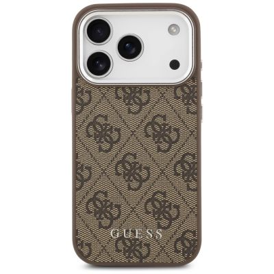3. Guess 4G Classic Logo MagSafe Case für iPhone 17 Pro Max - Braun