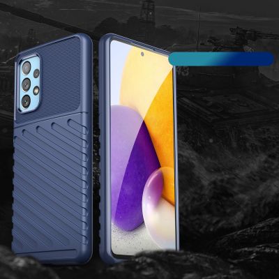 2. Thunder Case flexible gepanzerte Hülle für Samsung Galaxy A73 blau