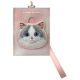 3. Nimmy Big Eyed Pet 2.0 Cat 3-in-1 Handytasche + Geldbörse + Tracker-Hülle – Rosa