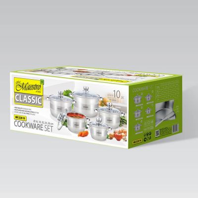 7. MR-2220-10 MAESTRO 10-teiliges Kochgeschirr-Set