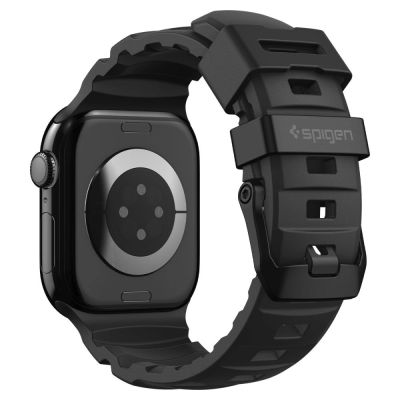 8. Spigen WBS2 Armband für Apple Watch 44 / 45 / 46 / 49 mm - Schwarz
