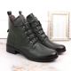 4. Jezzi W JEZ412B isolierte flache Stiefeletten, grün