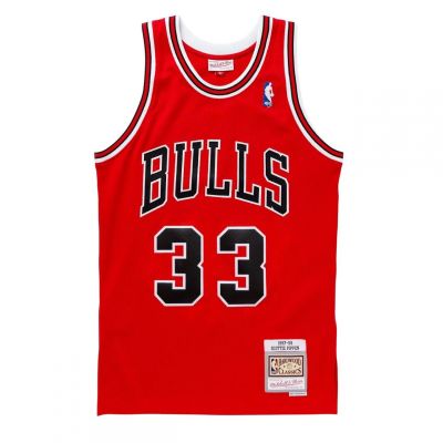 5. Mitchell & Ness Herren Chicago Bulls NBA Swingman Jersey Scottie Pippen #33 SMJYGS18153-CBUSCAR97SPIN