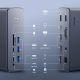 5. Baseus UnionJoy USB-C Dockingstation (2x HDMI 4K@60Hz, 1x DisplayPort 4K@60Hz, 3x USB-A 3.0, 2x USB-C 3.0, 2x USB-A 2.0, 1x RJ45 PD PC, 1x SD+TF, 1x 3,5-mm-Klinkenanschluss) – Grau