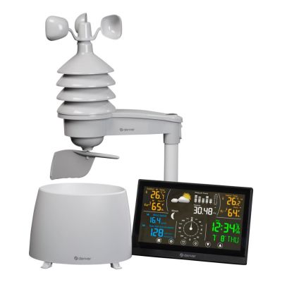 Denver WS-650 Digitale Wetterstation Weiß (Netz-/Batteriebetrieb)